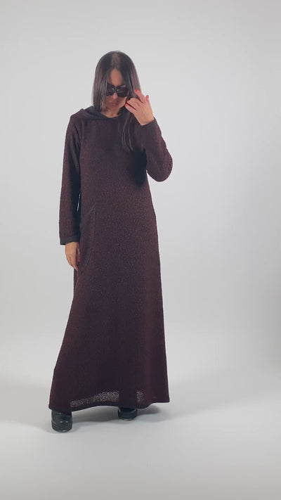 Hooded Knitted Dress LINDA EugFashion 