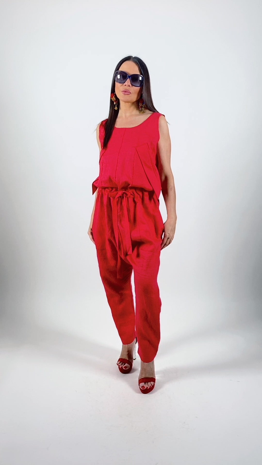 Linen Jumpsuit AURORA EugFashion 