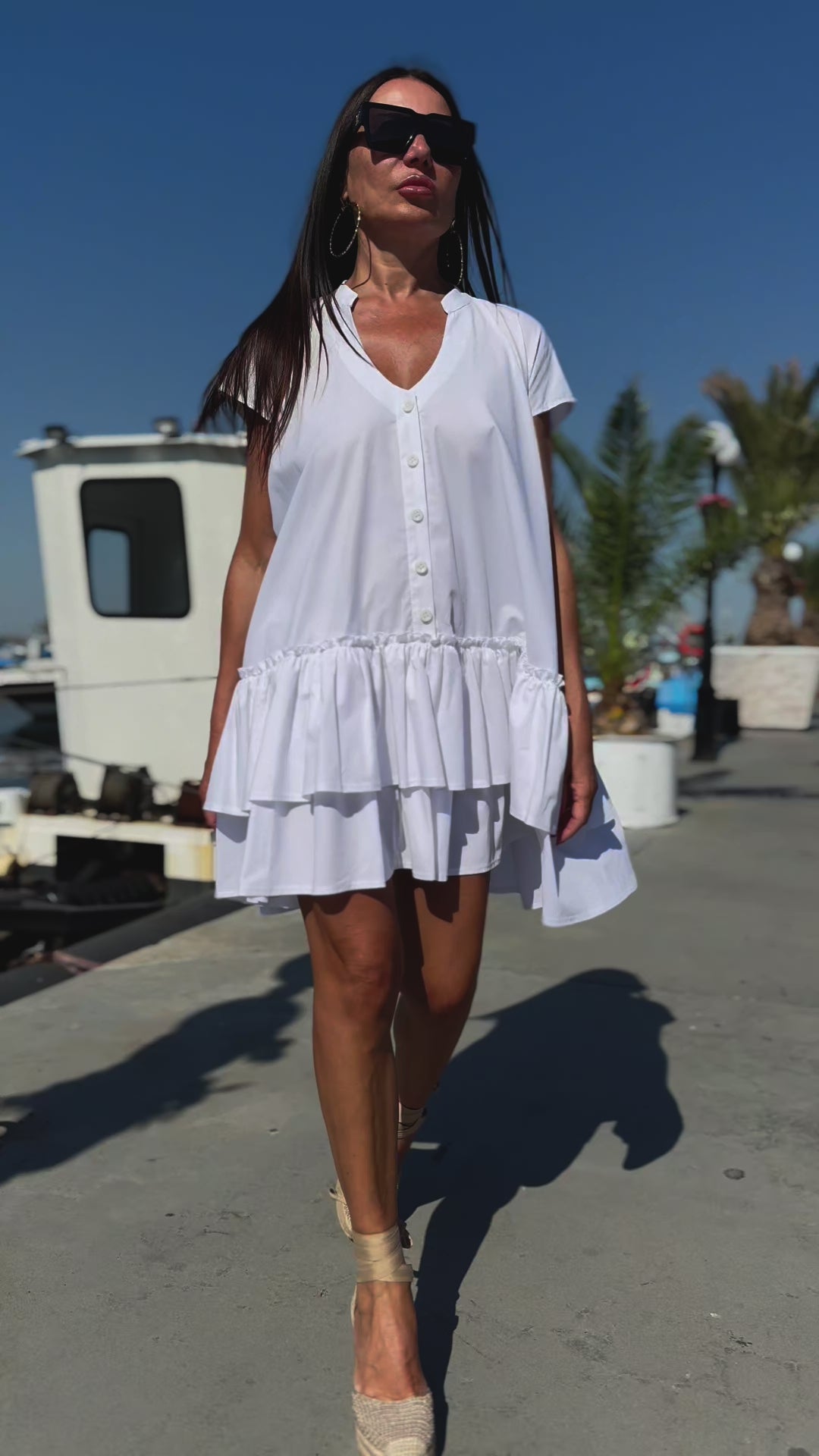 Short Cotton Dress - Kalina