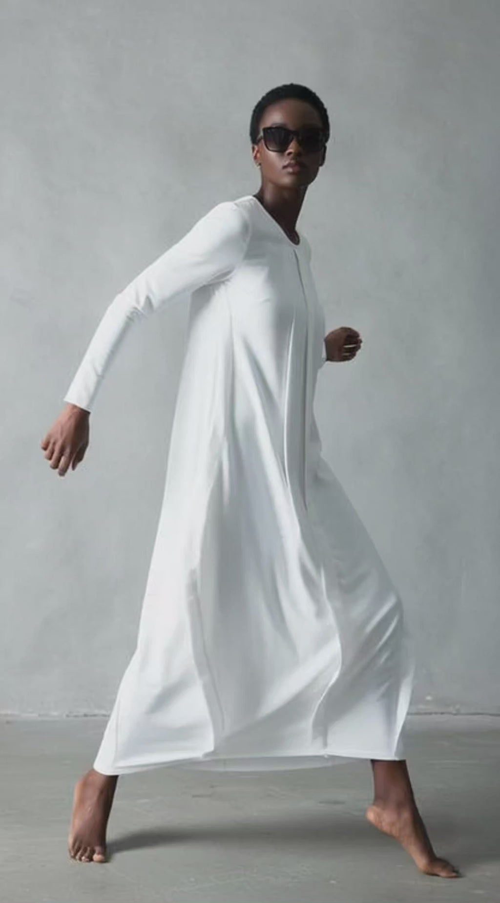 White long cotton dress Benita — EUG Fashion #white
