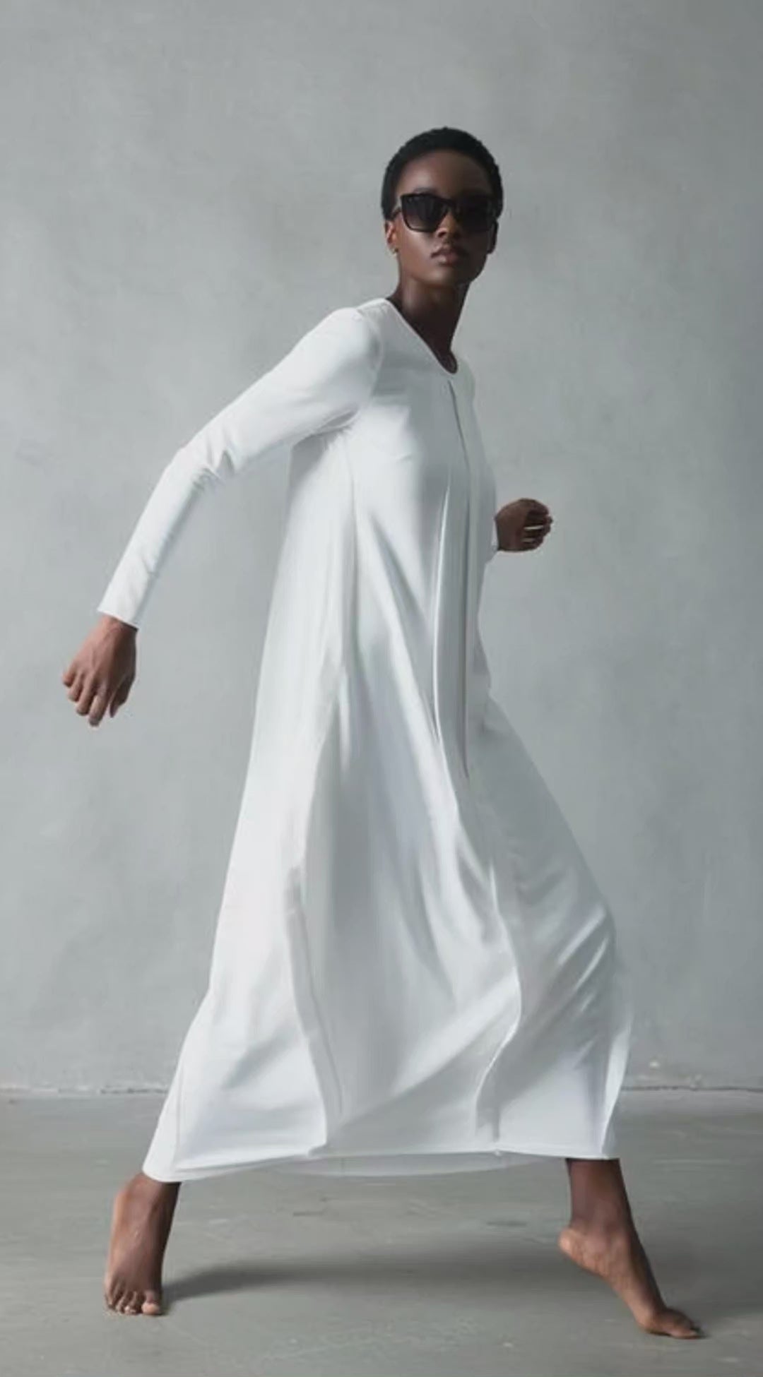 White long cotton dress Benita — EUG Fashion #white
