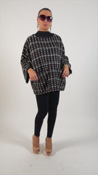 Loose Winter Poncho - Magdalena