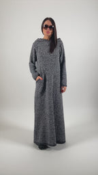 Hooded Knitted Dress - Linda