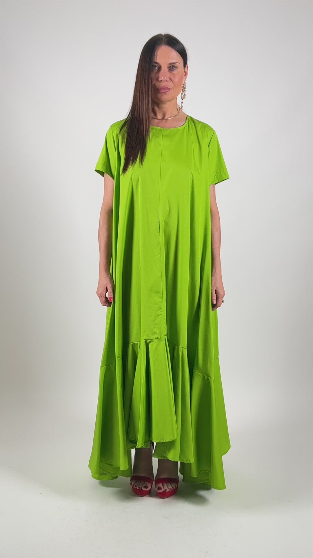Grass Green Summer Dress - Diva - RTS