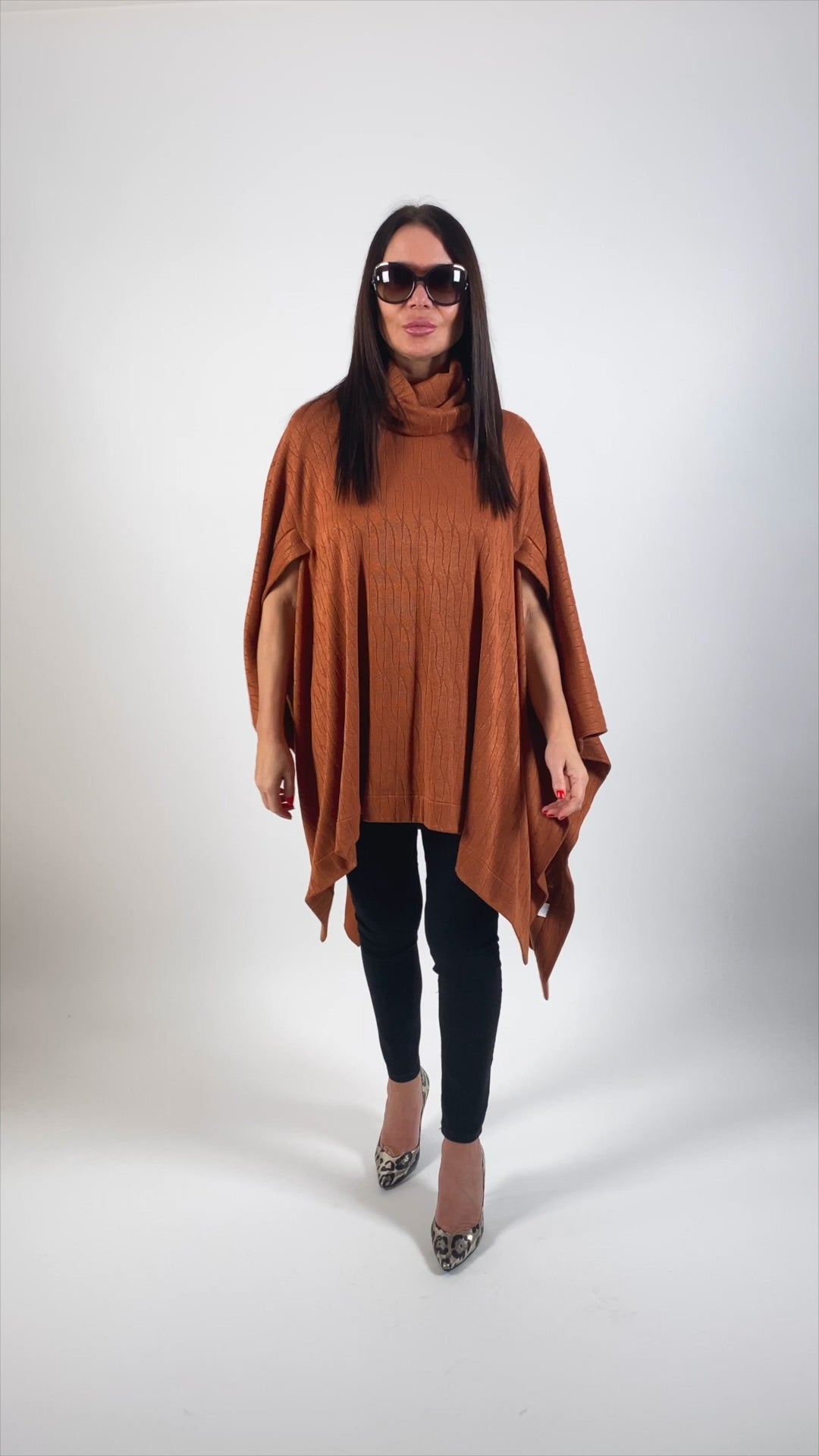 Knitted Poncho EVA EugFashion 