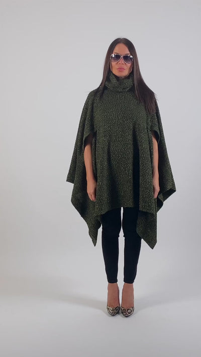 Knitted Poncho EVA EugFashion 