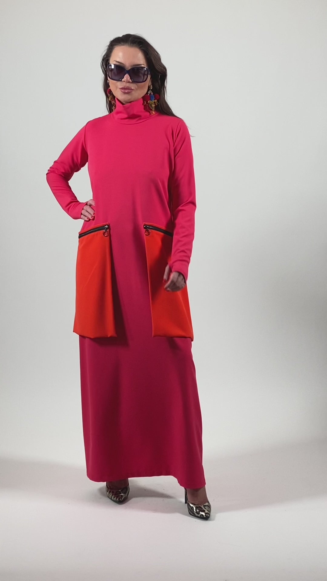Maxi Turtleneck Dress - Lena