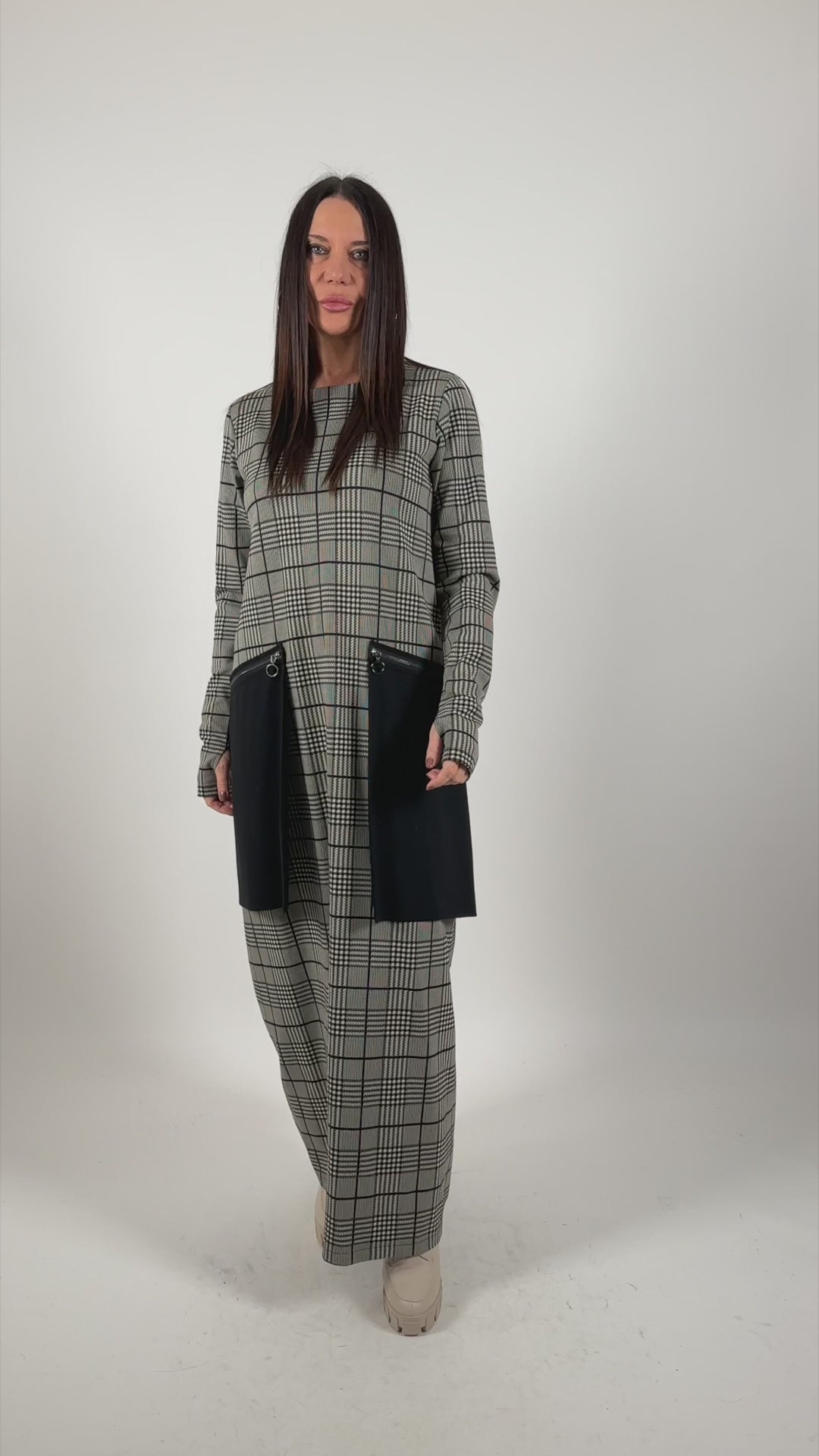 Maxi Plaid Dress LARA EugFashion 