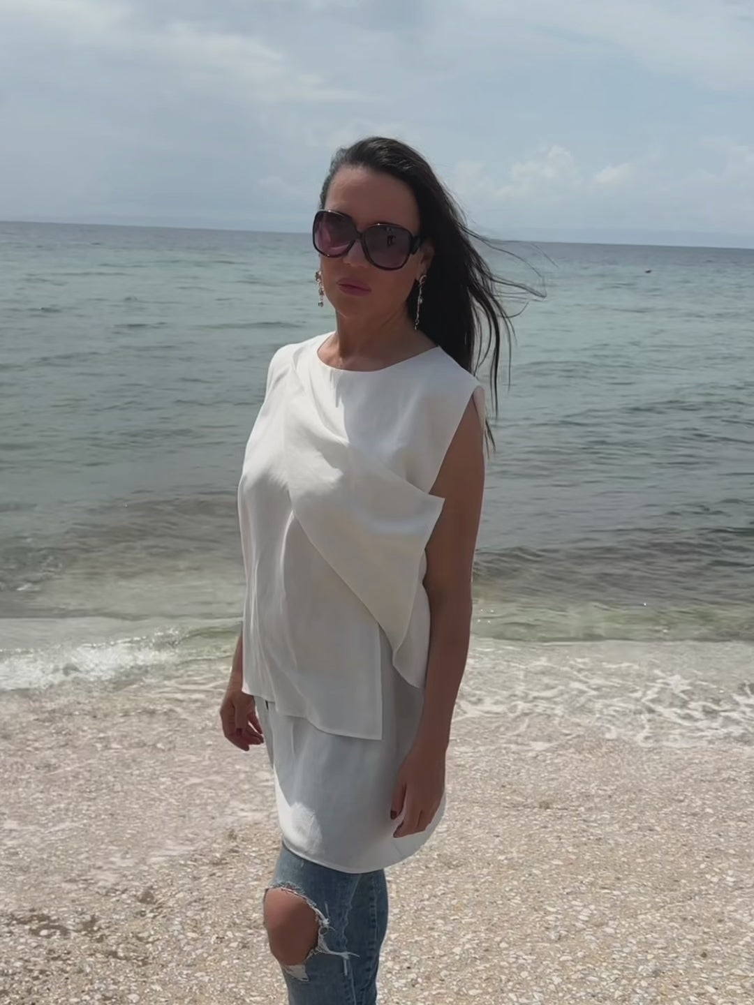 White Linen Tunic - Alla