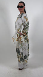 Wide Linen White Pants - Jesika
