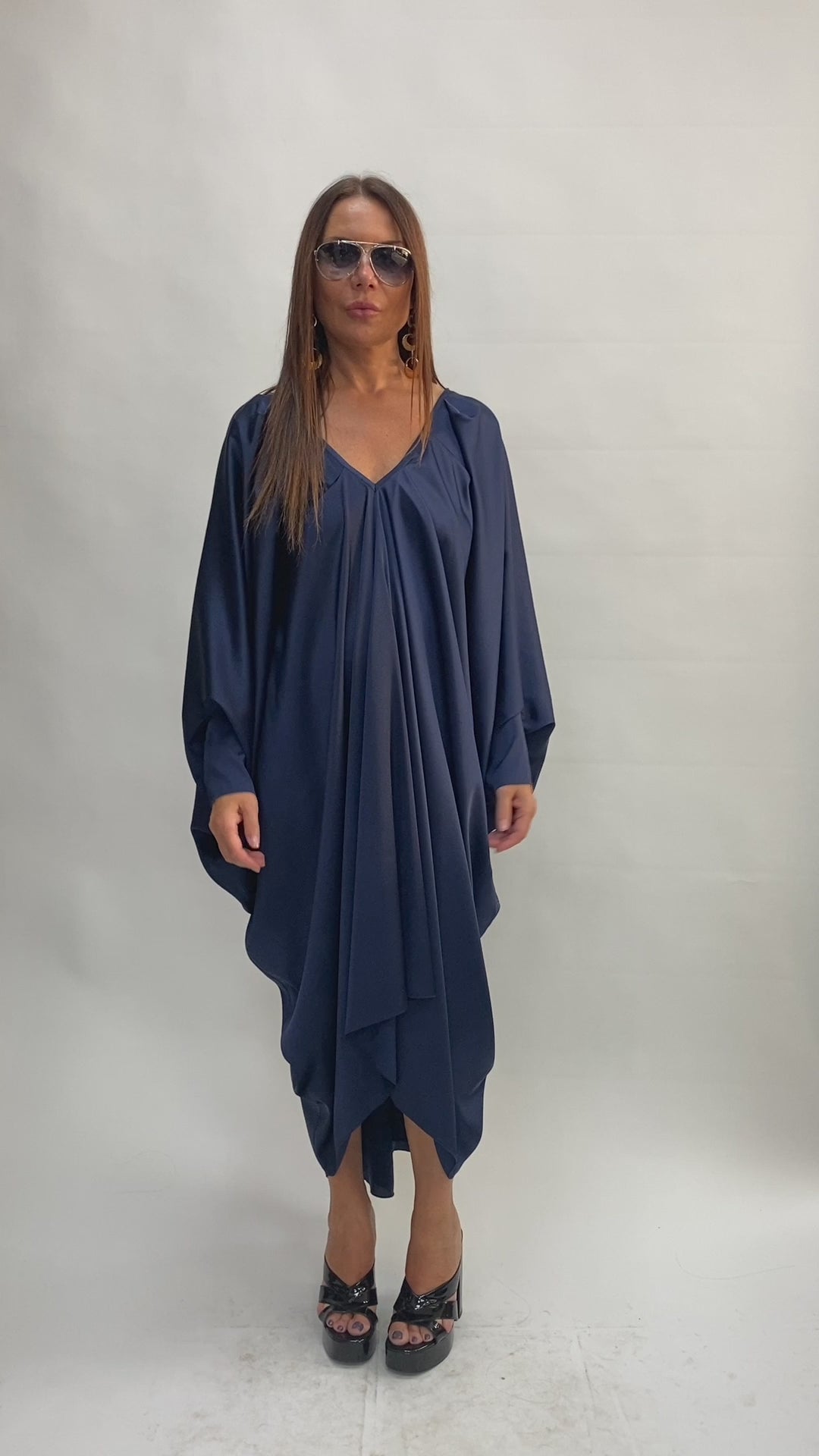 Dark Blue Kaftan - Prea