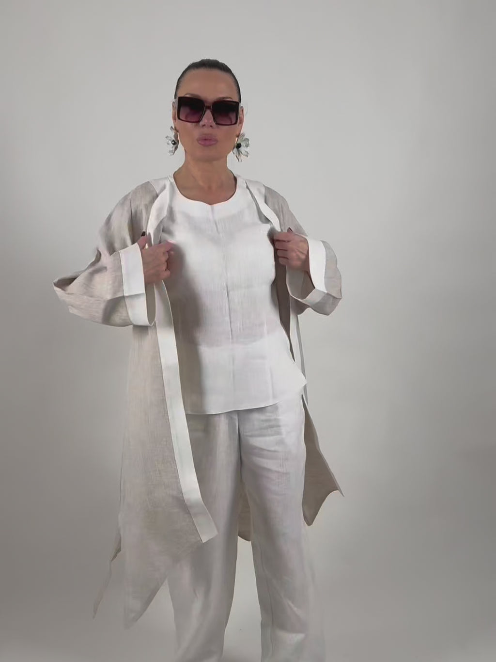 sleeveless white_linen_top #white
