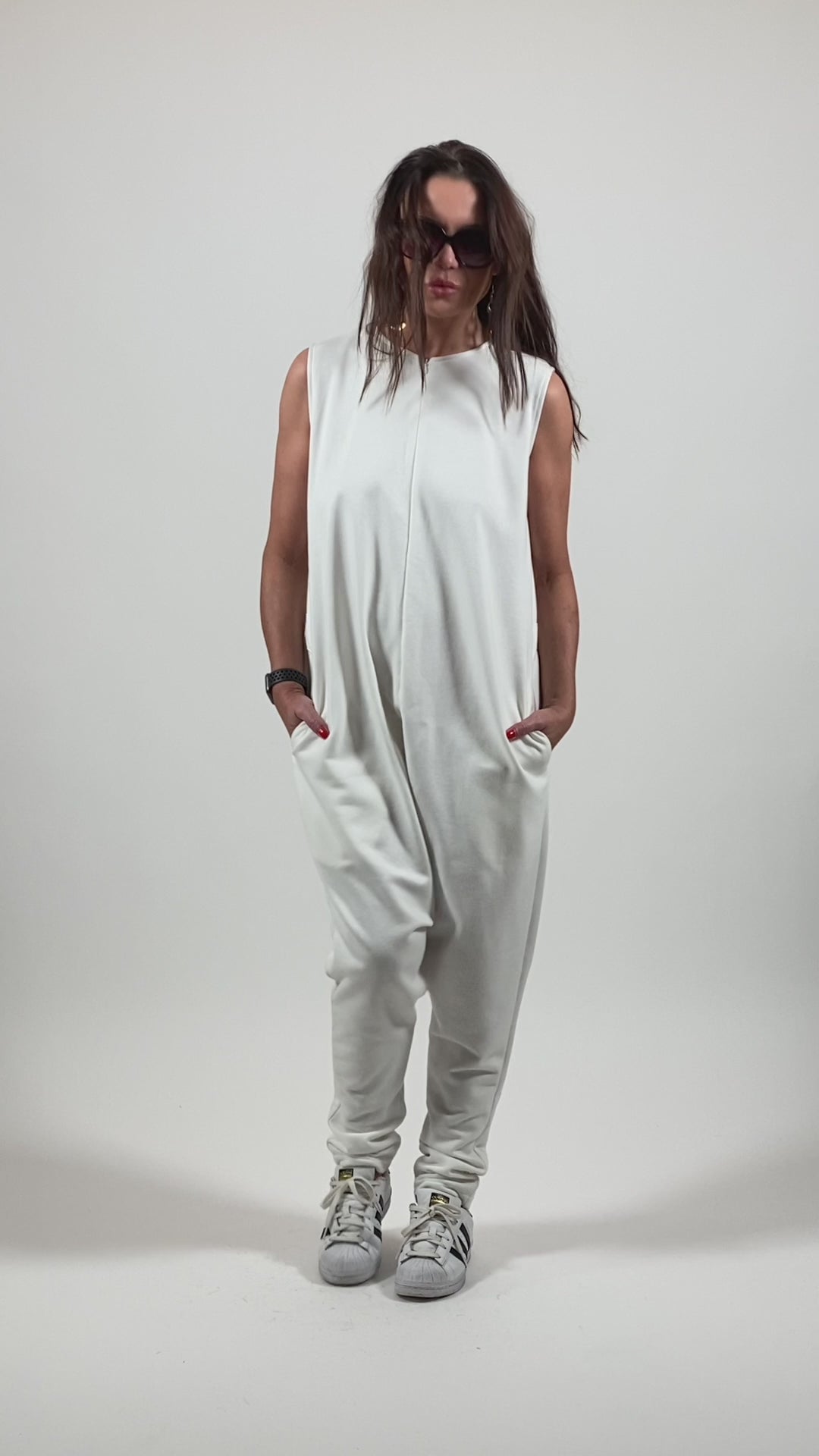 Sleeveless Harem Jumpsuit - Bety
