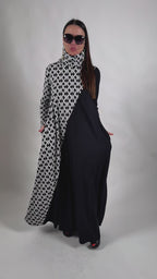 Houndstooth Turtleneck Dress - Vivian