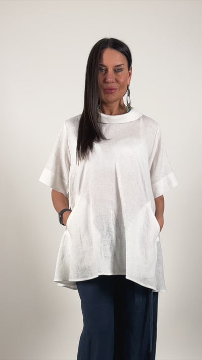 Linen Loose Shirt MALENA EugFashion 