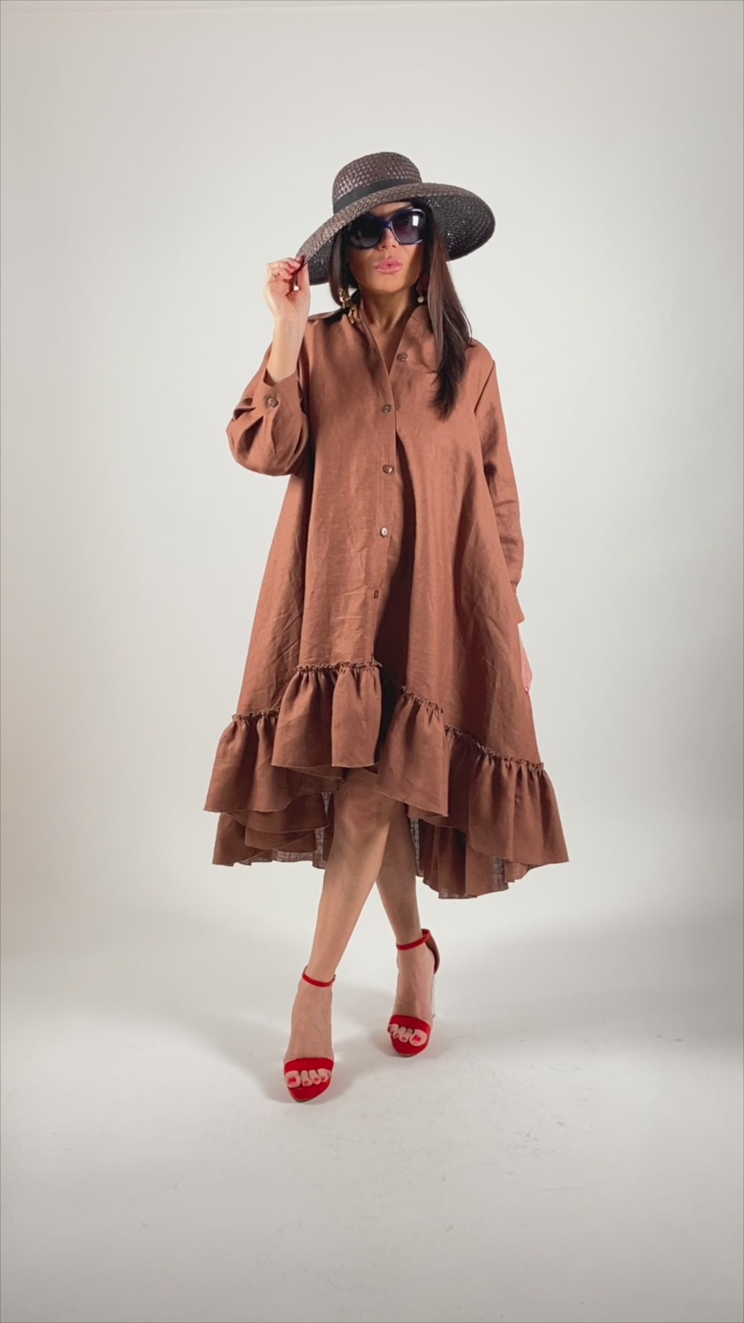Linen Summer Dress - Vanesa