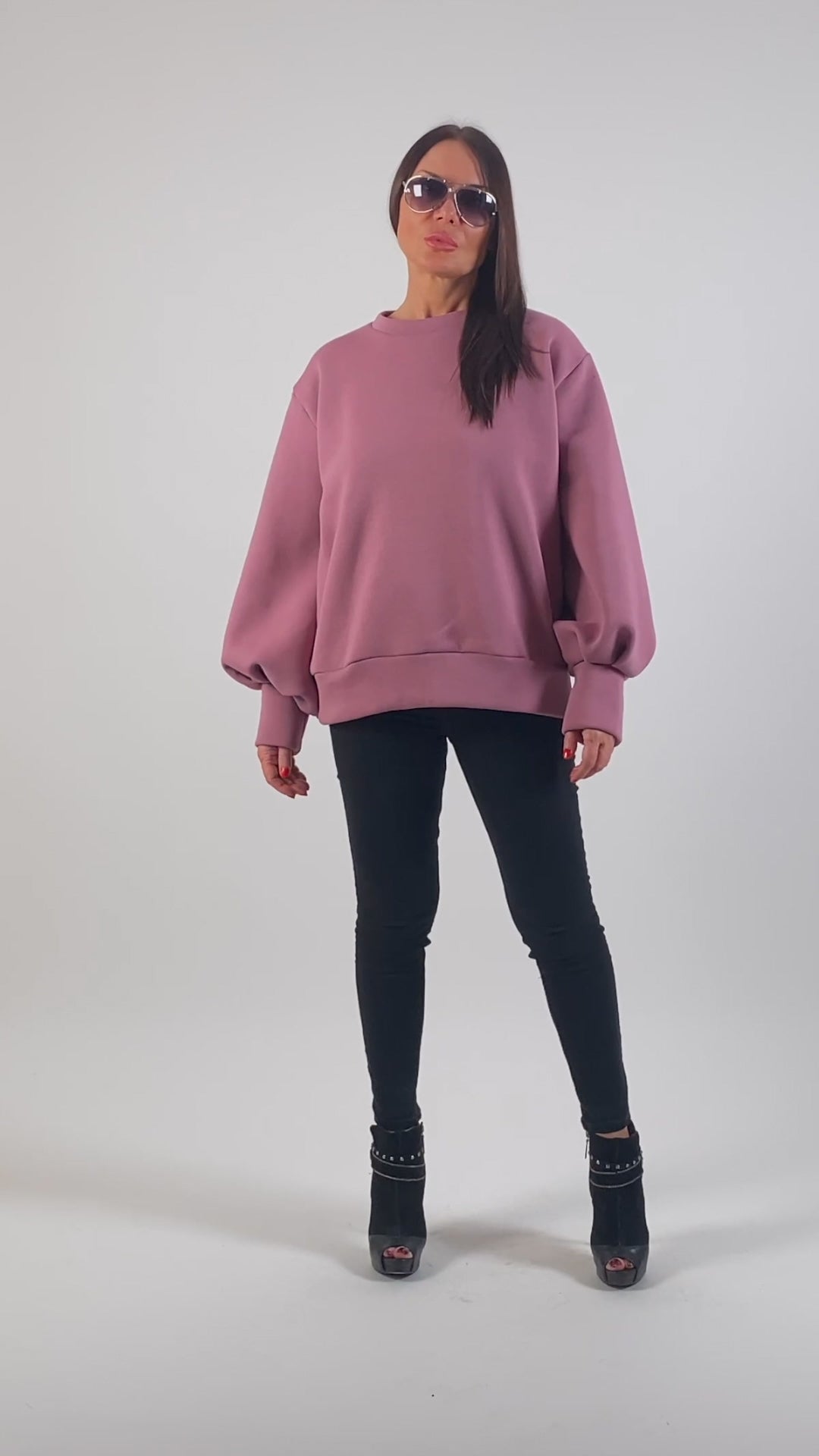 Sweatshirt Puff Sleeves - Anji