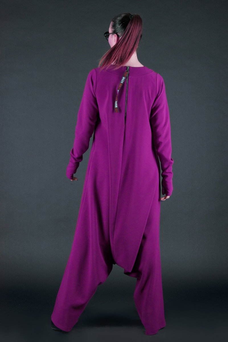 Purple Harem Jumpsuit ERNA - EUG Fashion