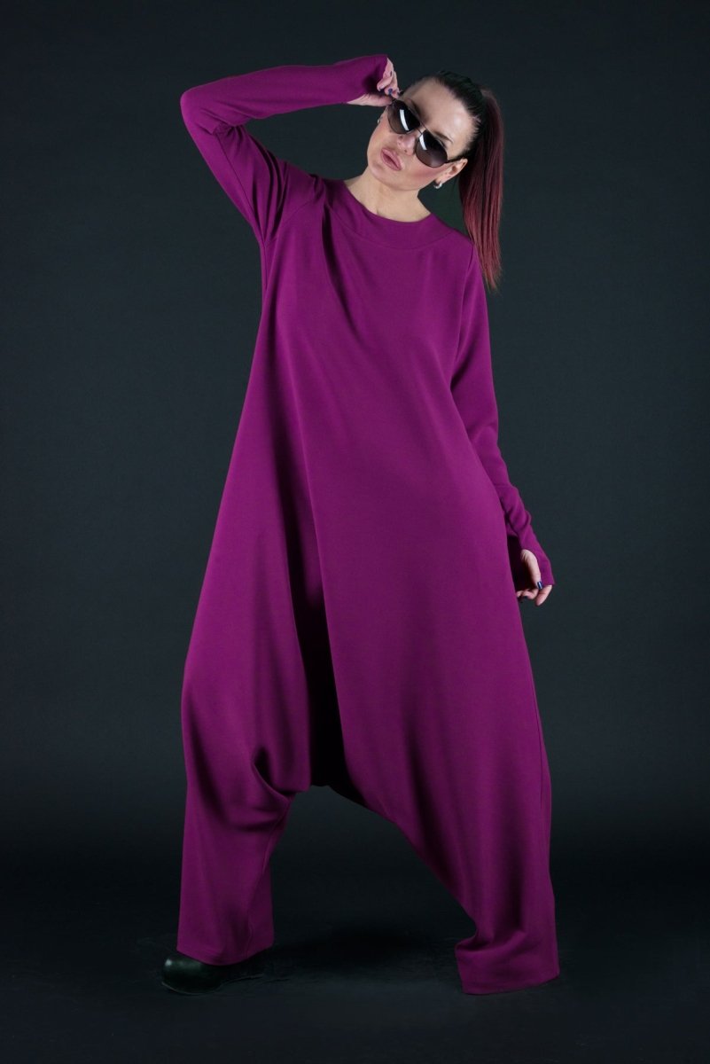 Purple Harem Jumpsuit ERNA - EUG Fashion EugFashion 