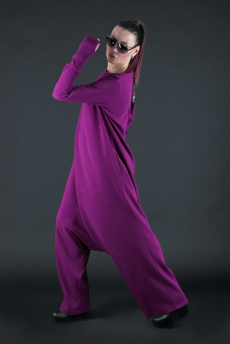 Purple Harem Jumpsuit ERNA - EUG Fashion EugFashion 