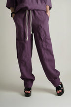 Linen Harem Loose Pants - Anita