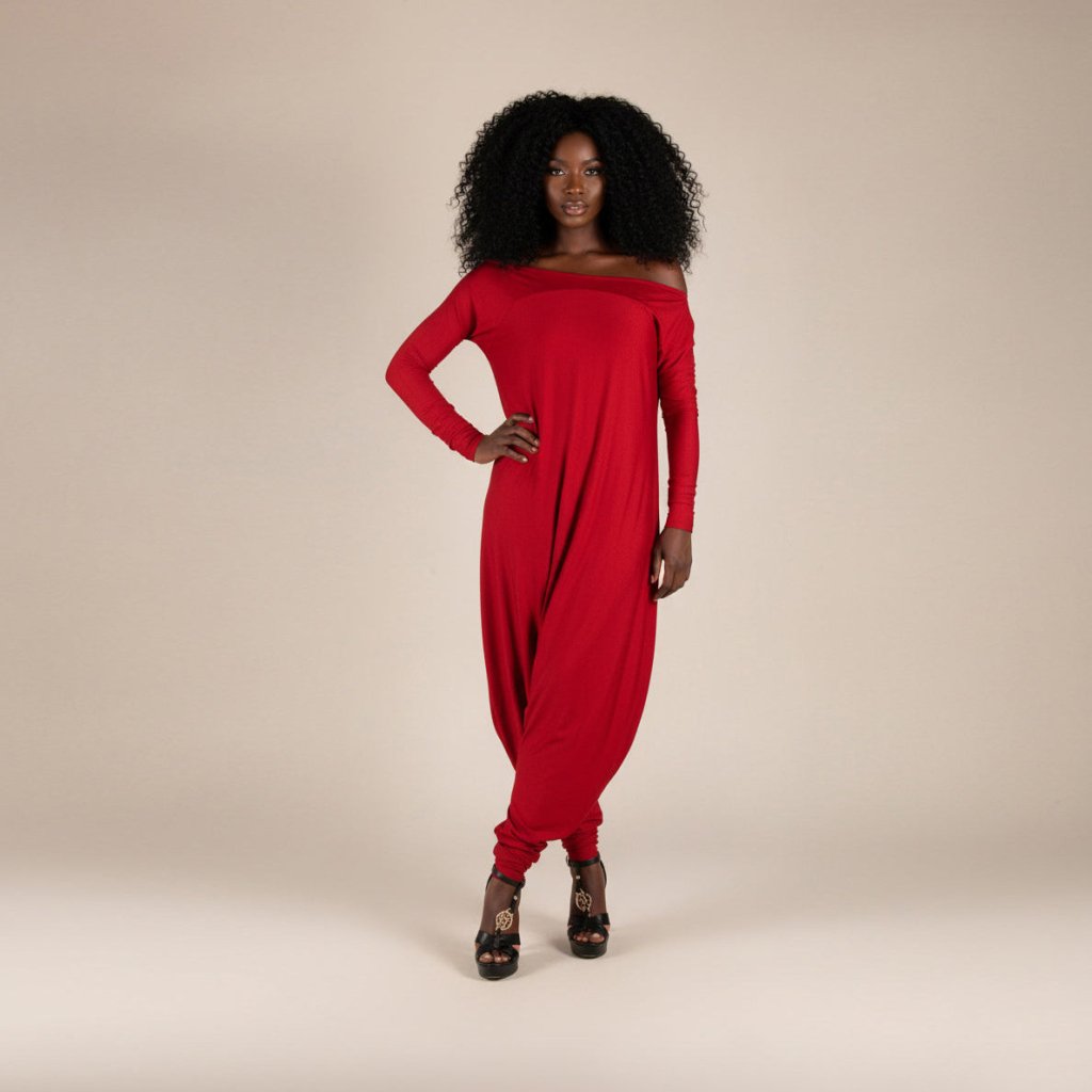 Red Harem Jumpsuit Marla - EUG Fashion EugFashion 