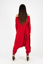 Red Harem Jumpsuit Marla - EUG Fashion