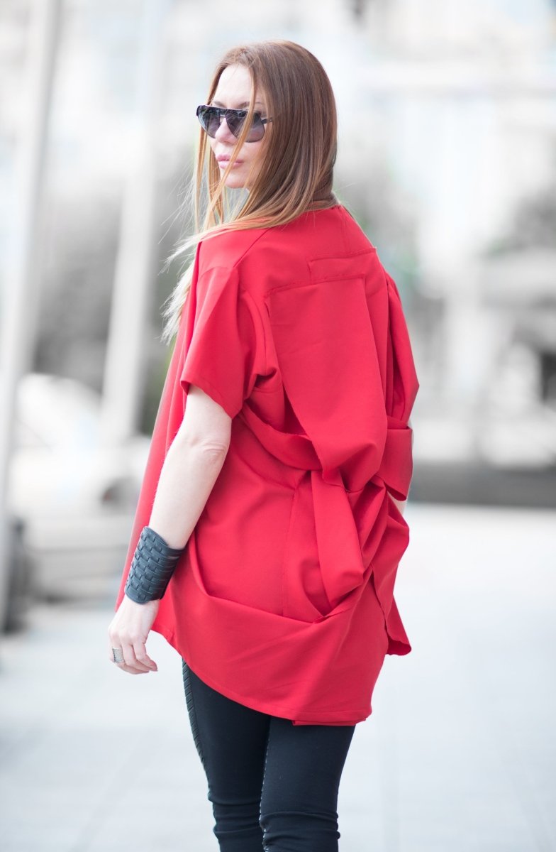 Red Tunic Adelina - EUG Fashion EugFashion 