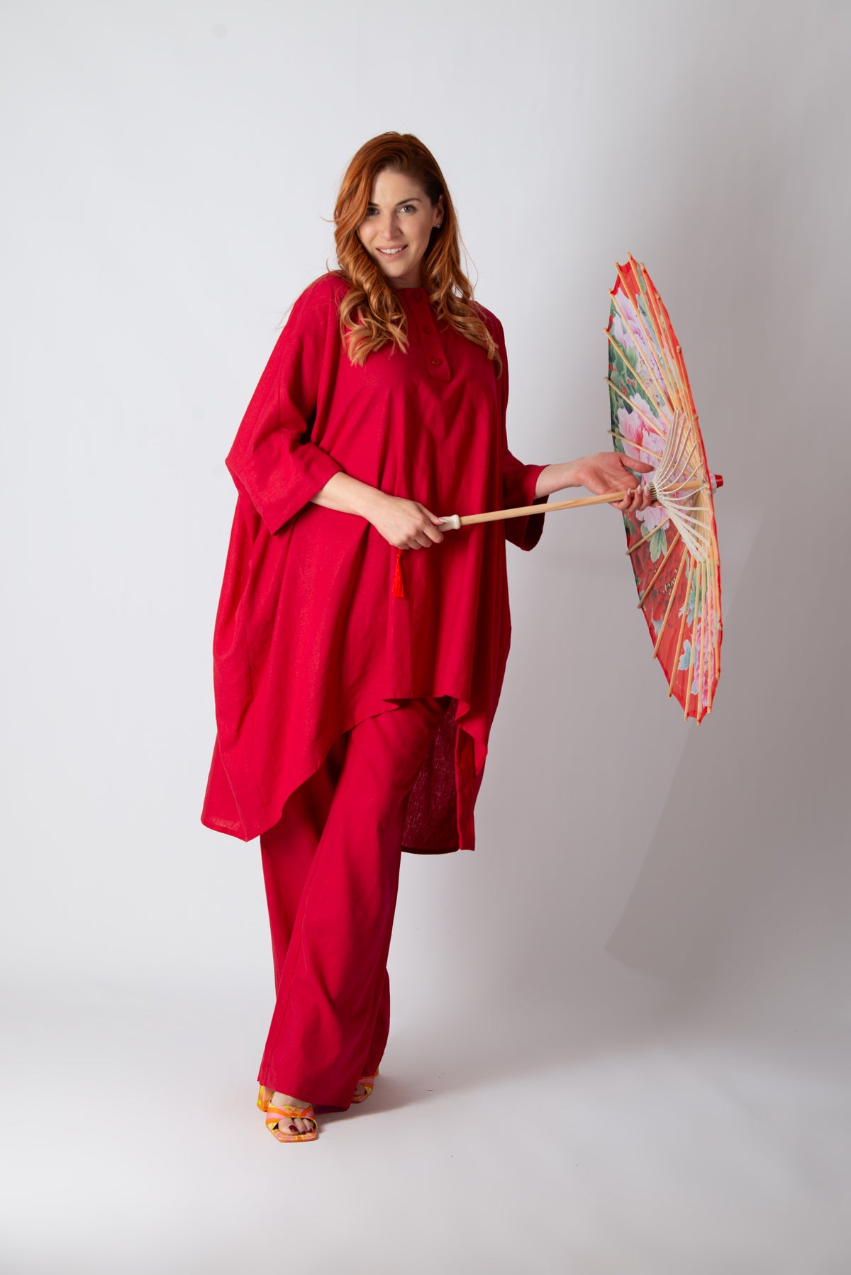 Two-Piece Linen Outfit - Dorothy