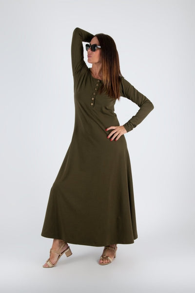 ROSALIA Long Sleeves Jersey Dress SALE - EUG Fashion EugFashion 