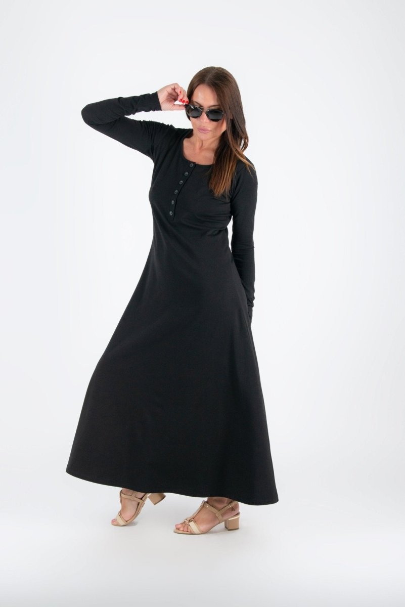 ROSALIA Long Sleeves Jersey Dress SALE - EUG Fashion EugFashion 