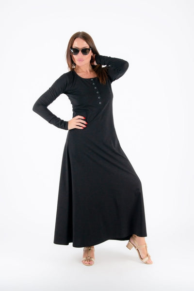 ROSALIA Long Sleeves Jersey Dress SALE - EUG Fashion EugFashion 