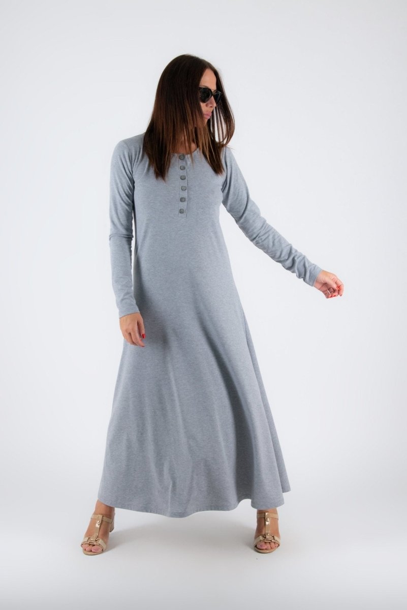 ROSALIA Long Sleeves Jersey Dress SALE - EUG Fashion EugFashion 