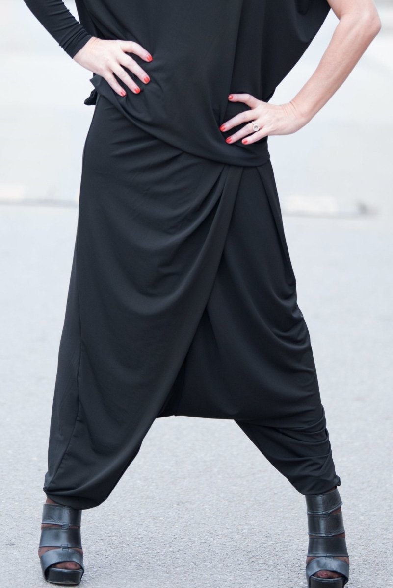 SELENA Black Woman Harem Pants - EUG FASHION EugFashion 