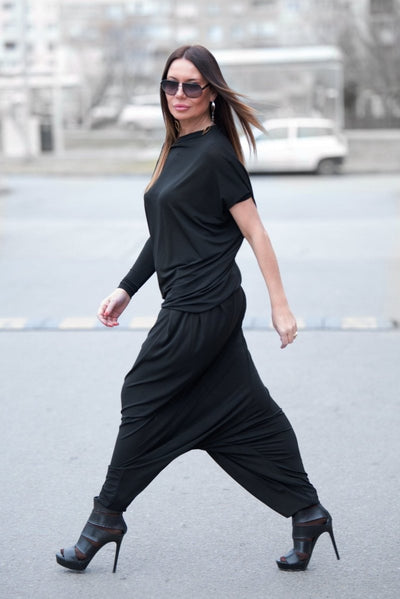 SELENA Black Woman Harem Pants - EUG FASHION EugFashion 