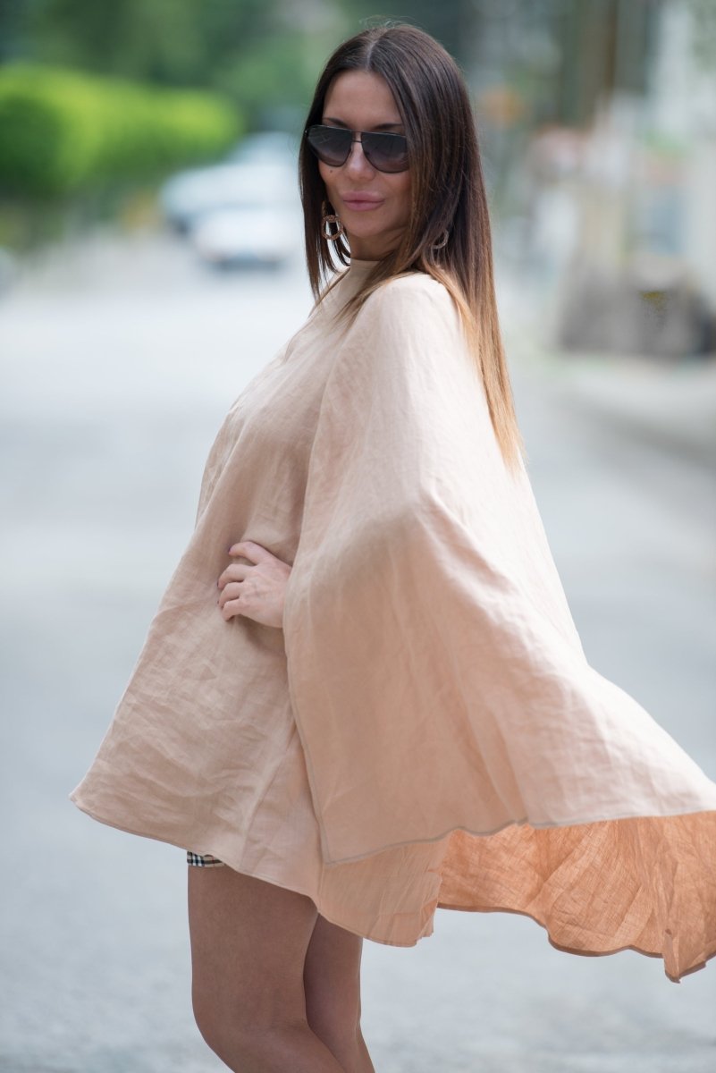Short Linen Dress JENNIFER - EUG Fashion
