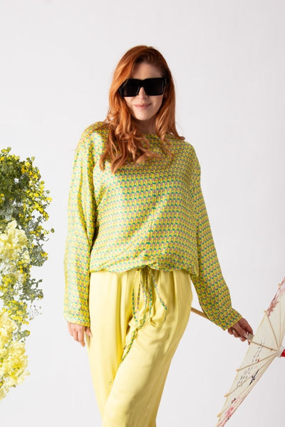 SIERA YELLOW SPRING SUMMER TOP - EUG FASHION EugFashion 