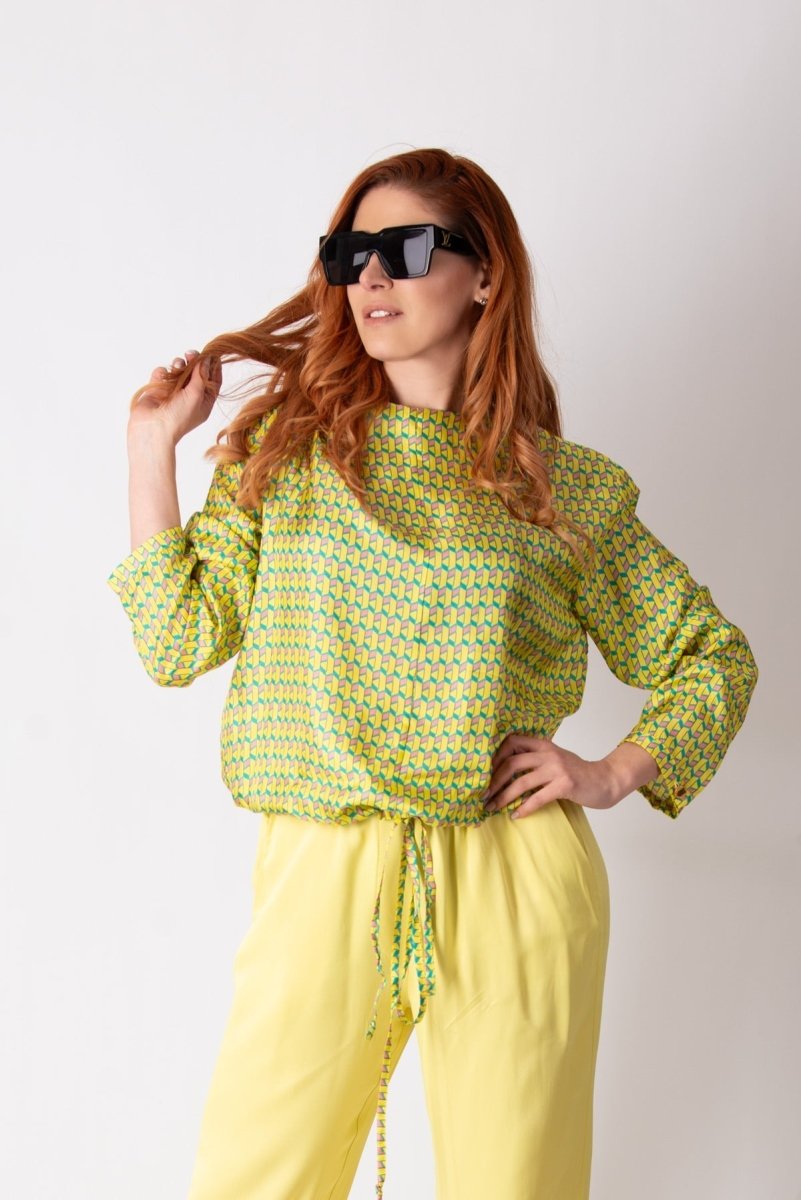 SIERA YELLOW SPRING SUMMER TOP - EUG FASHION EugFashion 