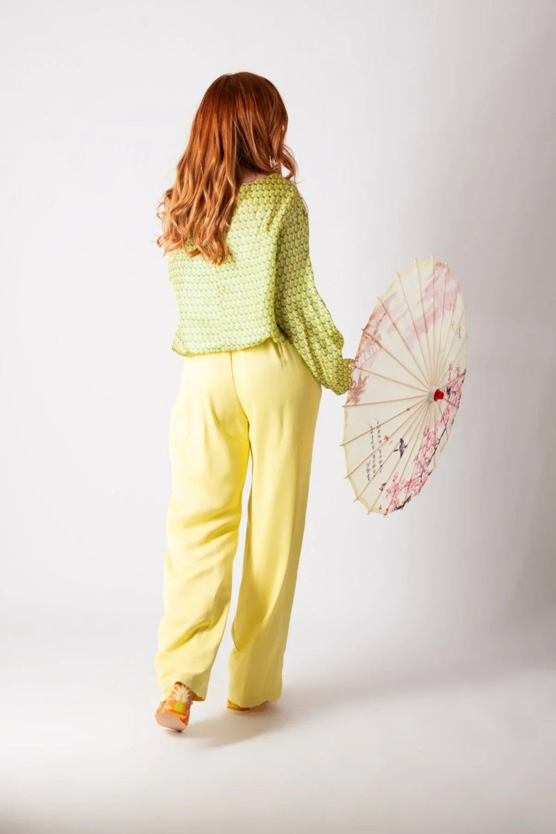 SIERA YELLOW SPRING SUMMER TOP - EUG FASHION EugFashion 