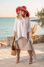 natural Linen skirt - EUG fashion