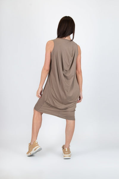 Sleeveless Jersey Dress ONIX SALE - EUG Fashion EugFashion 