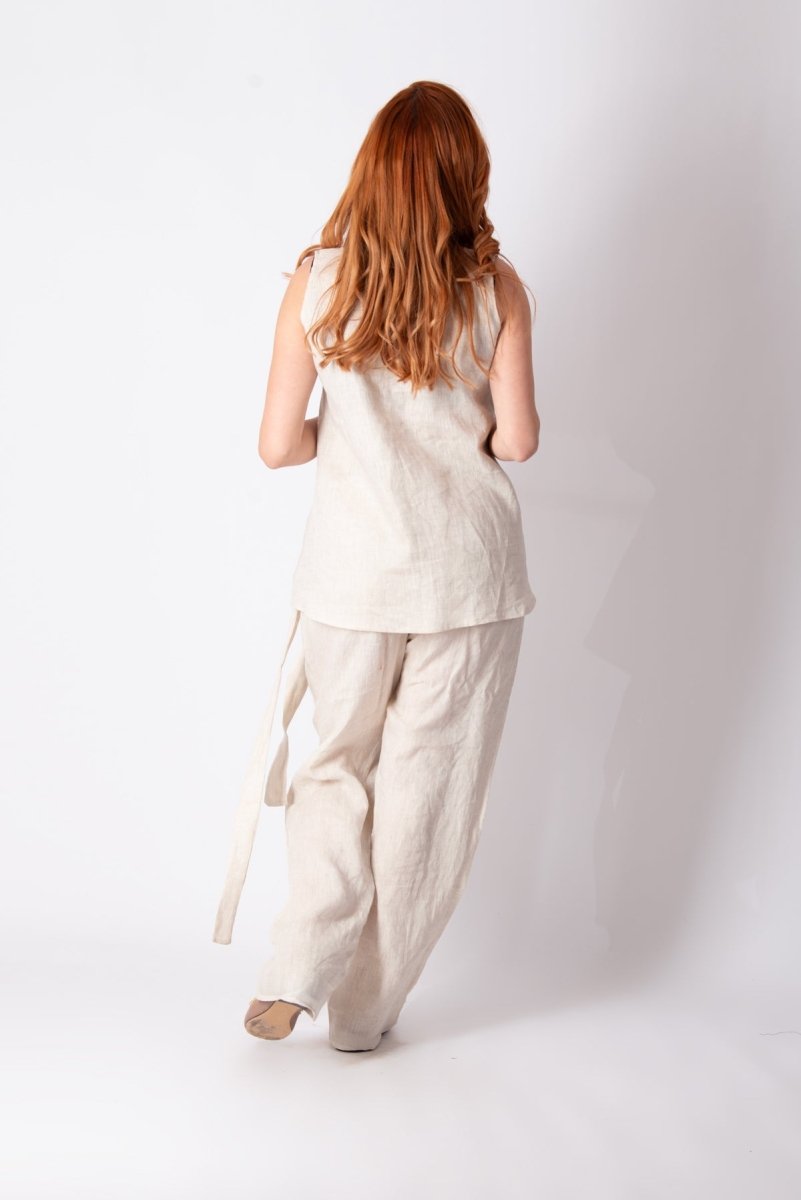 Sleeveless Linen Top REMI - EUG FASHION EugFashion 