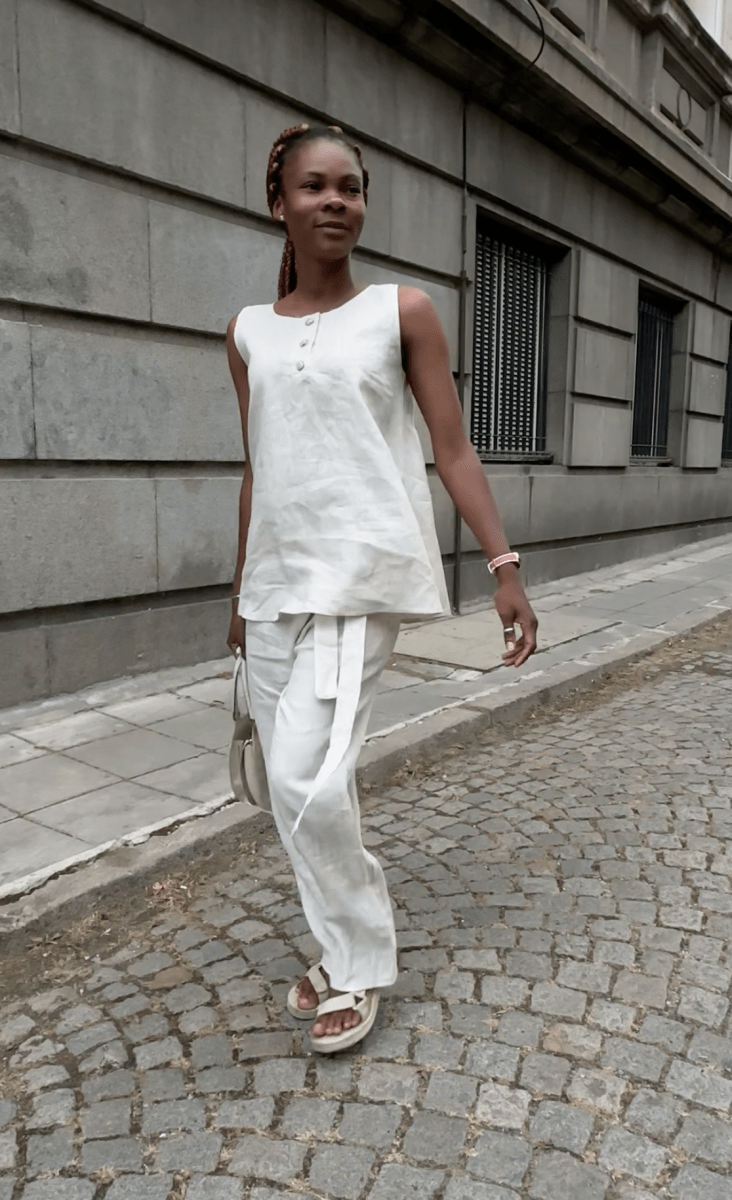 Sleeveless Linen Top REMI - EUG FASHION EugFashion 