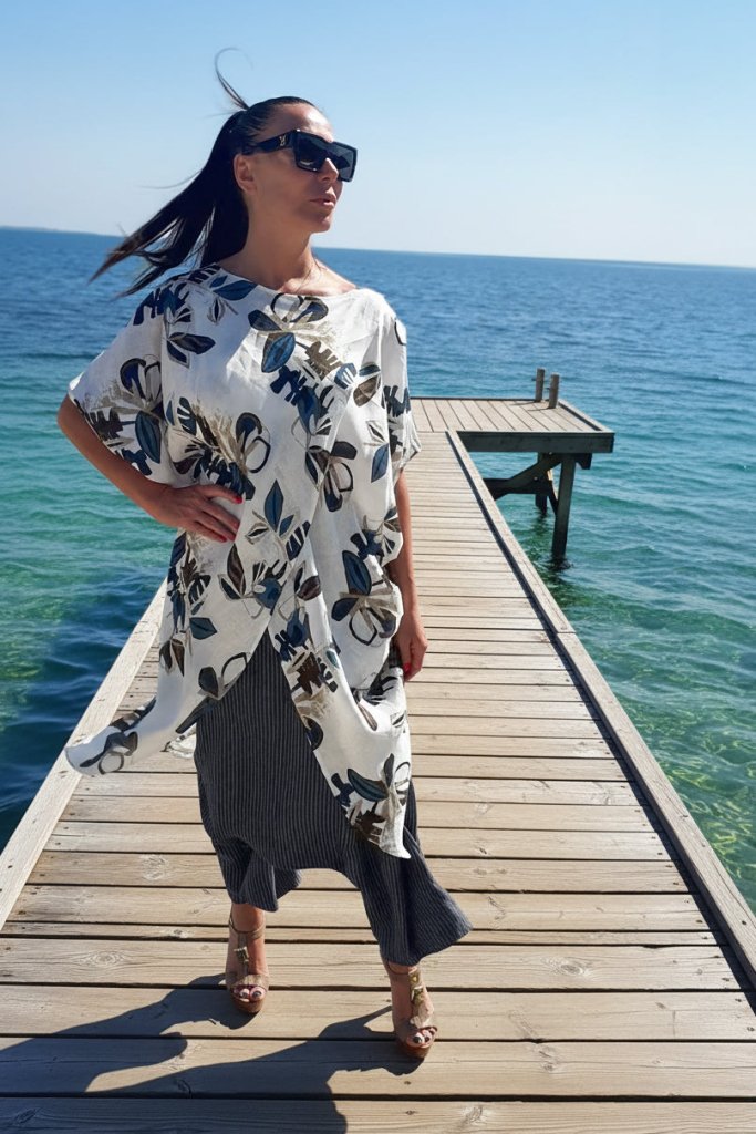 Sleeveless Linen Tunic FABIANA - EUG Fashion