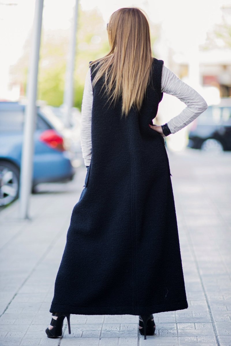 Sleeveless Long Wool Vest IRENE - EUG Fashion