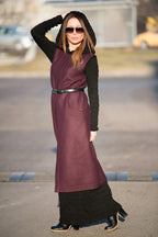 Sleeveless Wool Long Vest IRENE - EUG Fashion