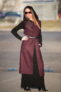 Sleeveless Wool Long Vest IRENE - EUG Fashion