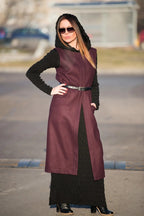 Sleeveless Wool Long Vest IRENE - EUG Fashion