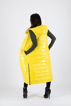 Sleeveless Yellow Puffer Jacket OXANA SALE - EUG Fashion