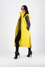 Sleeveless Yellow Puffer Jacket OXANA SALE - EUG Fashion